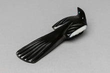 Magpie Fetish Carving by Calvert Bowannie, Zuni