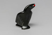 Large Raven with Berry Fetish Carving by Calvert Bowannie, Zuni