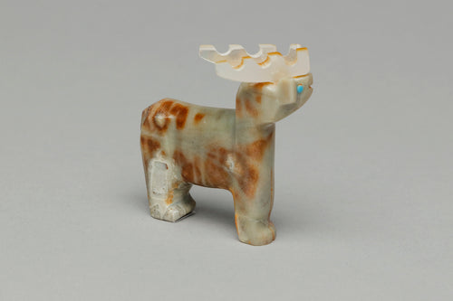 Elk Fetish Carving by Todd Etsate, Zuni