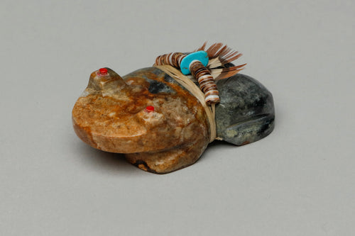 Frog Fetish with Medicine Bundle by Edwin Begay, Navajo
