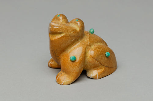 Frog Fetish Carving by Enrike Leekya, Zuni