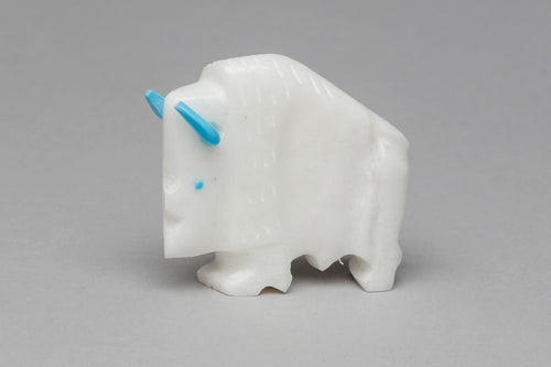Buffalo Fetish Carving by Todd Etsate, Zuni
