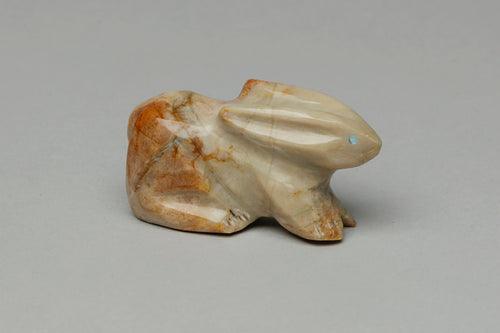 Rabbit Fetish Carving by Calvert Bowannie, Zuni