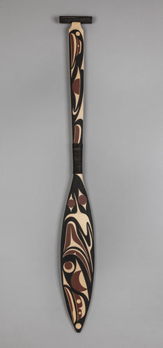 Raven and Salmon Paddle by Andy Wilbur Peterson