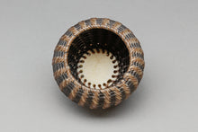 Vintage Baleen Basket with Seal Finial, c. 1980, Inupiaq
