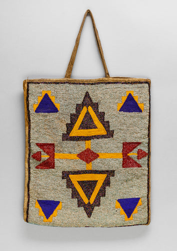Plateau Beaded Bag with Geometric Design, c. 1920