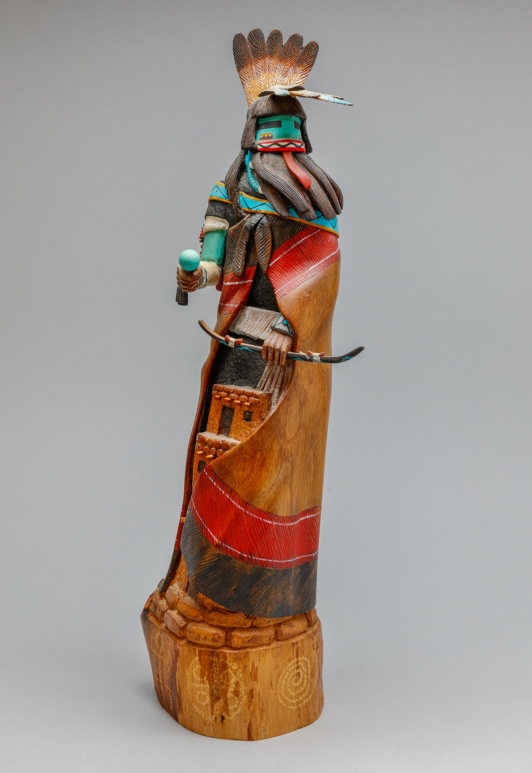 “Guardian of the Pueblo,” c. 1990 Heoto (Warrior) Kachina by Orin Poley Jr., Hopi