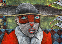 Hombre Con Mascara by Daniel H. Tiburcio (1949-2021), Mexico