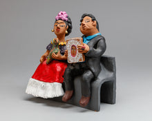 Frida and Diego Sitting on Bench by Josefina Aguilar, Mexico