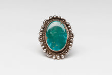 Antique Navajo Cerrillos Turquoise Ring, c. 1920
