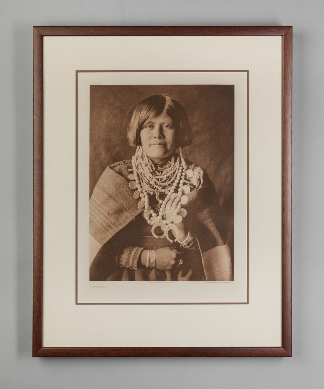 A Zuni Girl, 1903 Original Photogravure by Edward S. Curtis (1868-1952)