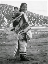 Vintage Inuit Mother and Child Sculpture, c. 1960