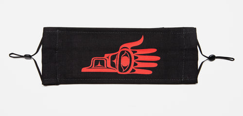 SOLD OUT: Face Mask with Northwest Coast Hand of Friendship Design by Ruth Wilbur Peterson