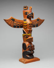 Vintage Model Totem Pole by Gabe Moody, Haida
