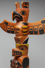 Vintage Model Totem Pole by Gabe Moody, Haida