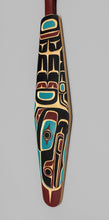 Paddle depicting Chilkat Raven by Giq-Kalas (Peter Smith), Kwakwaka'wakw Nation