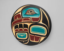 Panel depicting Chilkat Eagle by Giq-Kalas (Peter Smith), Kwakwaka'wakw Nation