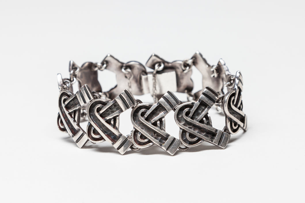 Vintage Knot Design Link Bracelet by Margot de Taxco, Mexico