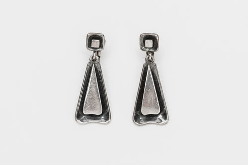 Modernist Clip Dangle Earrings c. 1960 by Sigi Piñeda, Mexico