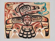 Panel depicting Raven and Sky People, David A. Boxley, Alaskan Tsimshian