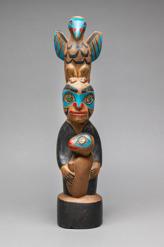 Vintage Tlingit Model Totem Pole