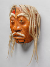 Portrait Mask depicting Old Man by Glen Rabena, adopted Haida