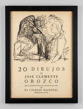 Hand Signed Title Page from the Portfolio "20 Dibujos de Jose Clemente Orozco."