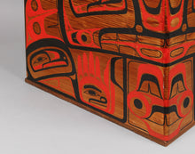 Large Bentwood Box depicting Eagle by Larry Rosso (1944-2006), Carrier