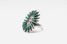 Turquoise Needlepoint Ring, Zuni