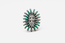 Turquoise Needlepoint Ring, Zuni