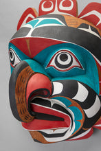 Mask depicting Komokwa - Chief of the Sea, c. 1980 by Lelooska (1933 - 1996)