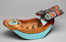 Large Halibut Feast Dish with Raven, c. 1980 by Lelooska (1933 - 1996)