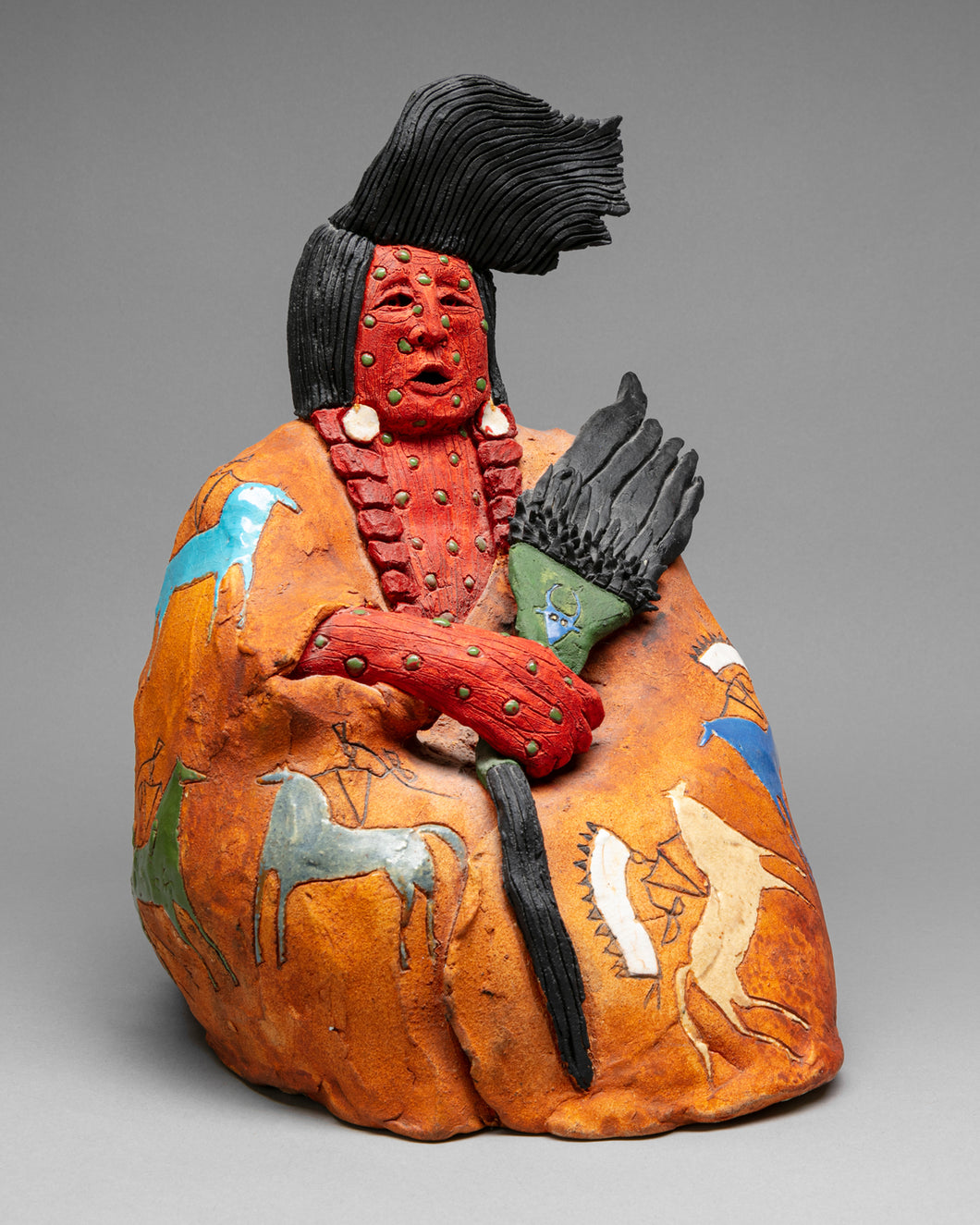 Eagle Man, 1986 by Glen LaFontaine, Chippewa and Cree Nation