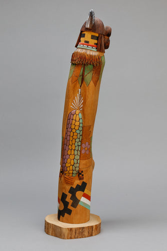 Yellow Corn Maiden Kachina by Kevin Horace Quannie