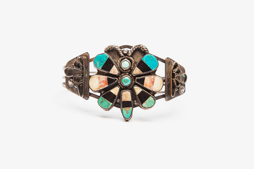 Vintage Inlay Butterfly Bracelet, c. 1950, Zuni Pueblo