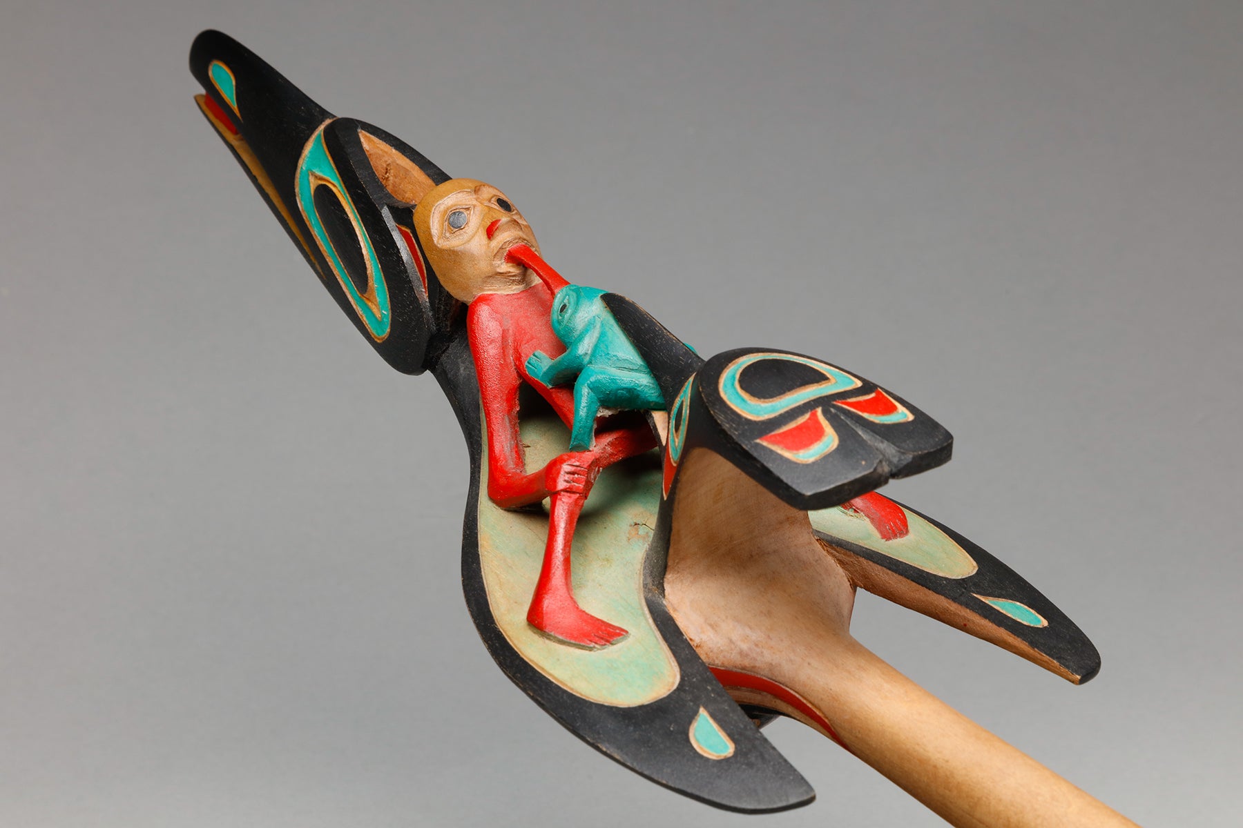 Raven Ceremonial Rattle by Trevor Angus, Gitxsan – Quintana Galleries