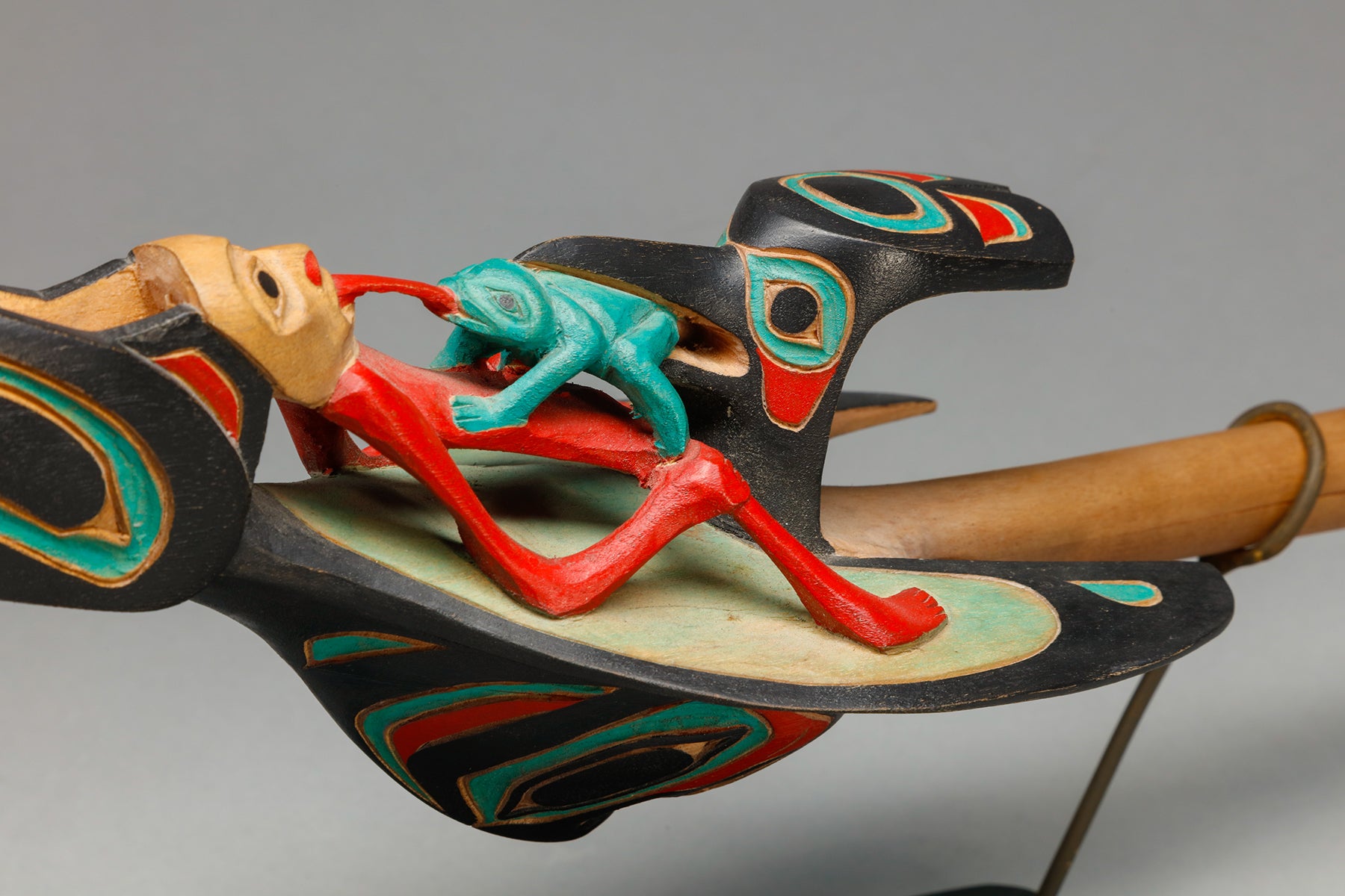 Raven Ceremonial Rattle by Trevor Angus, Gitxsan – Quintana Galleries