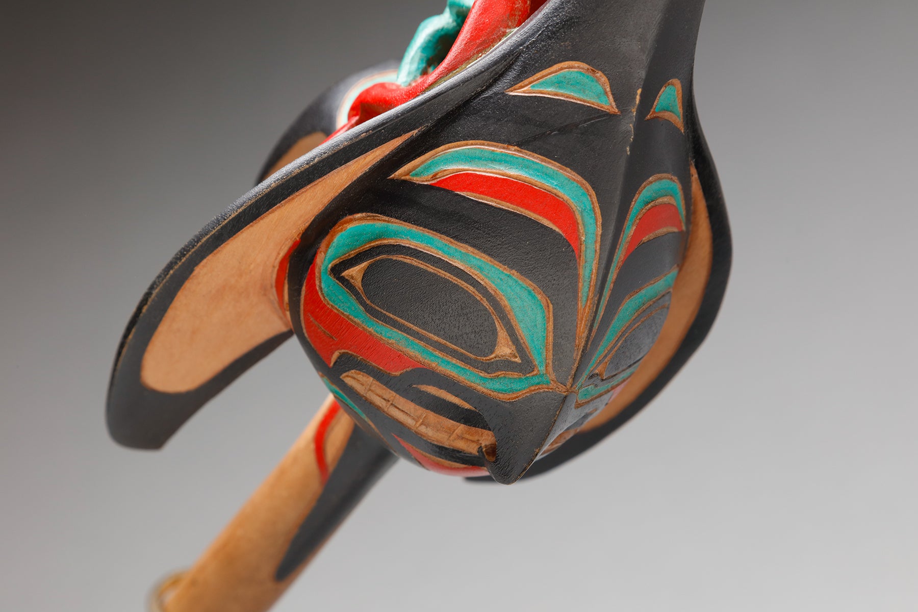 Raven Ceremonial Rattle by Trevor Angus, Gitxsan – Quintana Galleries